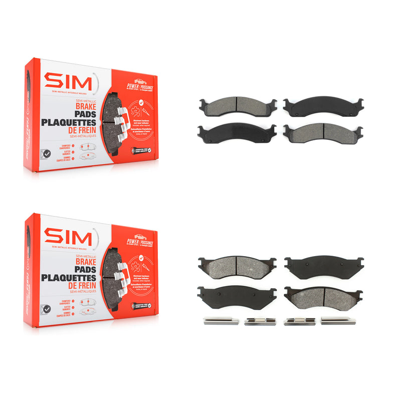 SIM KSM-100291 Disc Brake Pad for 2001-2002 Dodge Ram 2500, Dodge Ram 3500 - Front and Rear