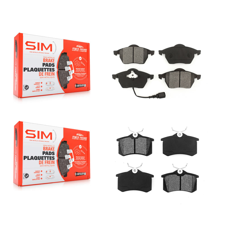 SIM KSM-100298 Disc Brake Pad for 1998-2006 Volkswagen Golf, Volkswagen Jetta and More - Front and Rear
