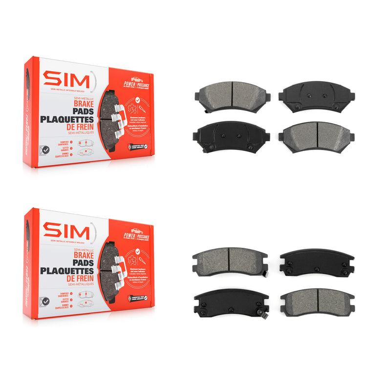 SIM KSM-100301 Disc Brake Pad for 1997-2005 Chevrolet Venture, Pontiac Bonneville and More - Front and Rear