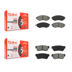 SIM KSM-100304 Disc Brake Pad for 1999-2004 Hyundai Sonata, Kia Magentis, Kia Optima - Front and Rear