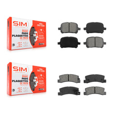 SIM KSM-100306 Disc Brake Pad for 1997-2001 Toyota Solara, Lexus ES300 and More - Front and Rear
