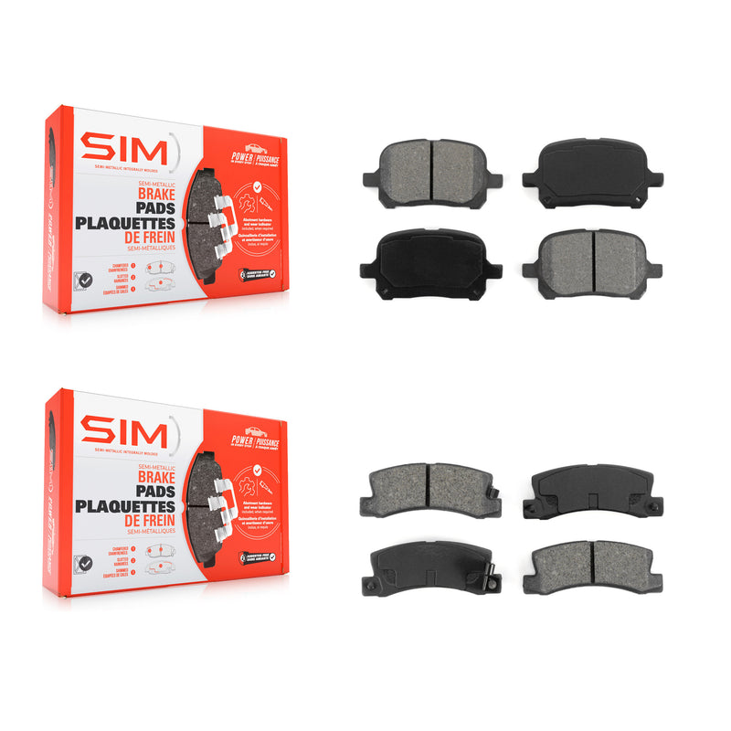 SIM KSM-100306 Disc Brake Pad for 1997-2001 Toyota Solara, Lexus ES300 and More - Front and Rear