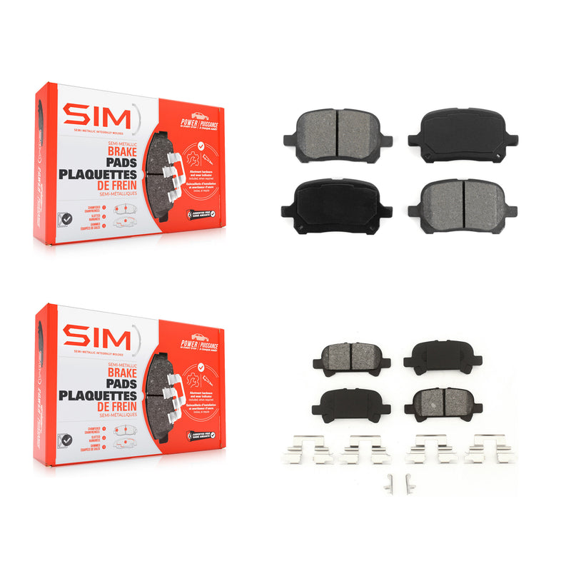 SIM KSM-100308 Disc Brake Pad for 1999-2004 Toyota Solara, Toyota Avalon, Toyota Camry - Front and Rear