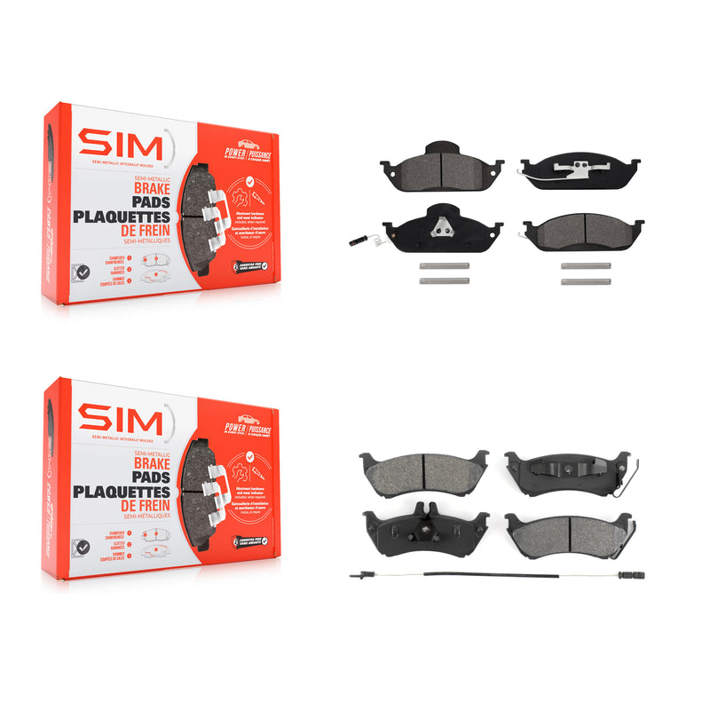SIM KSM-100319 Disc Brake Pad for 1998-2005 Mercedes-Benz ML350, Mercedes-Benz ML320, Mercedes-Benz ML430 - Front and Rear