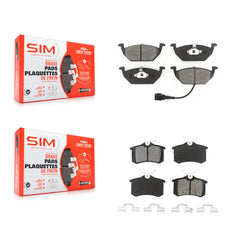 SIM KSM-100320 Disc Brake Pad for 1999-2010 Volkswagen Beetle, Volkswagen Jetta - Front and Rear