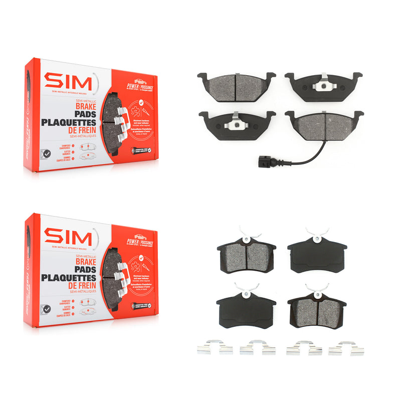 SIM KSM-100320 Disc Brake Pad for 1999-2010 Volkswagen Beetle, Volkswagen Jetta - Front and Rear