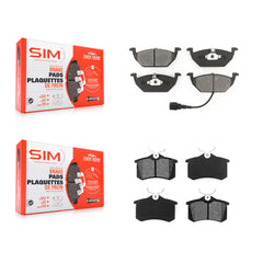 SIM KSM-100321 Disc Brake Pad for 1998-2010 Volkswagen Golf City, Volkswagen Jetta City and More - Front and Rear