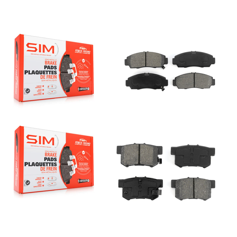 SIM KSM-100335 Disc Brake Pad for 1999-2008 Acura TL, Honda Accord and More - Front and Rear