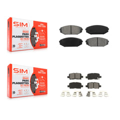SIM KSM-100337 Disc Brake Pad for 2001-2004 Honda Odyssey, Acura MDX - Front and Rear
