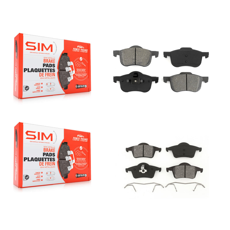 SIM KSM-100338 Disc Brake Pad for 1999-2009 Volvo S60, Volvo V70 and More - Front and Rear