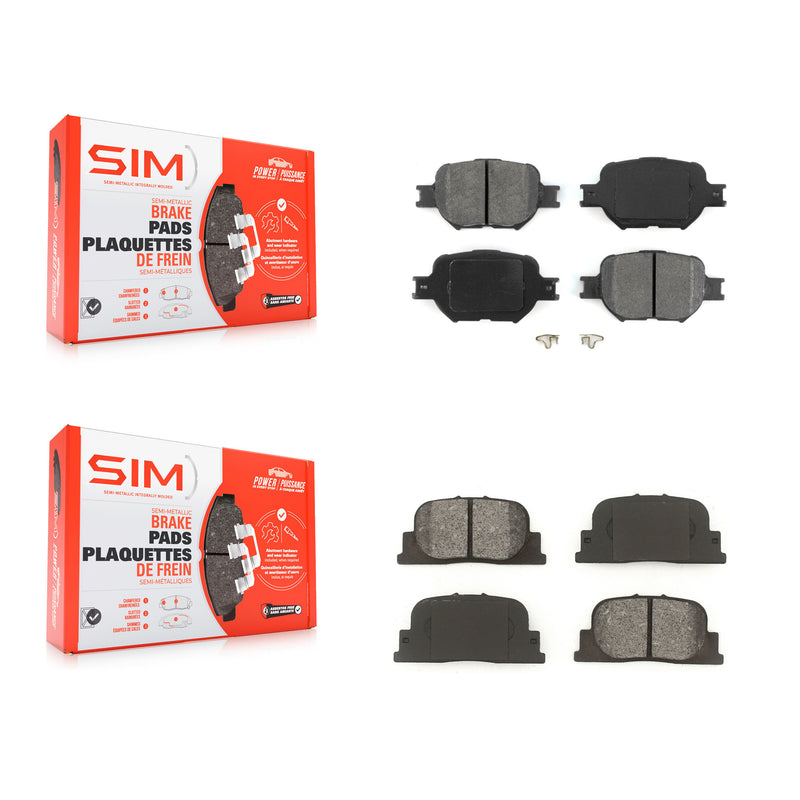 SIM KSM-100348 Disc Brake Pad for 2005-2010 Scion tC - Front and Rear