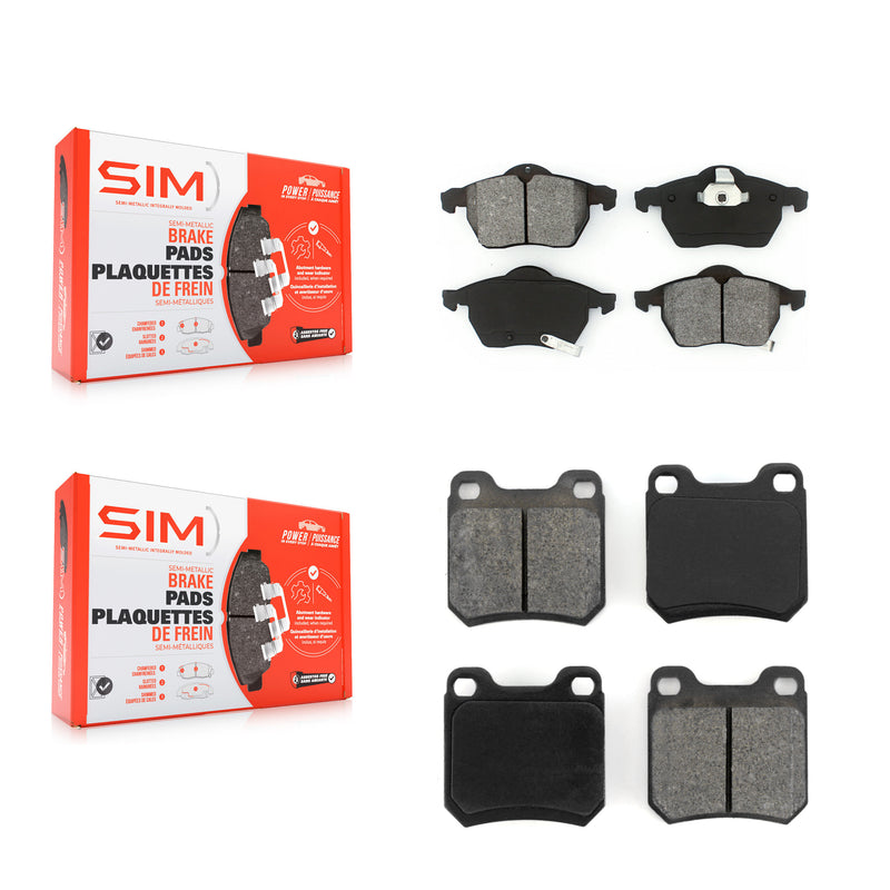 SIM KSM-100350 Disc Brake Pad for 1997-2005 Saab 9-3, Saturn L100 and More - Front and Rear