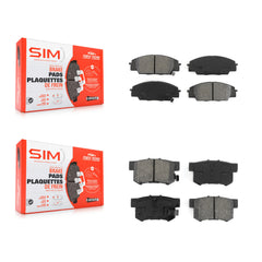 SIM KSM-100355 Disc Brake Pad for 2000-2011 Acura CSX, Honda Civic and More - Front and Rear