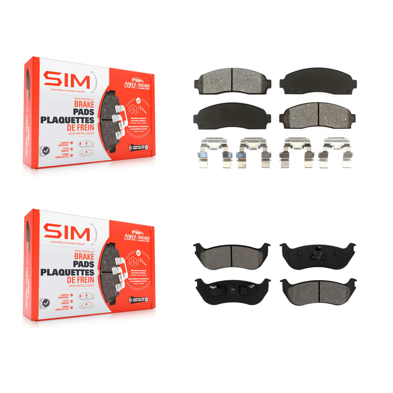 SIM KSM-100358 Disc Brake Pad for 2002-2005 Ford Explorer, Mercury Mountaineer - Front and Rear