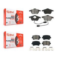 SIM KSM-100362 Disc Brake Pad for 2006 Audi A4 - Front and Rear
