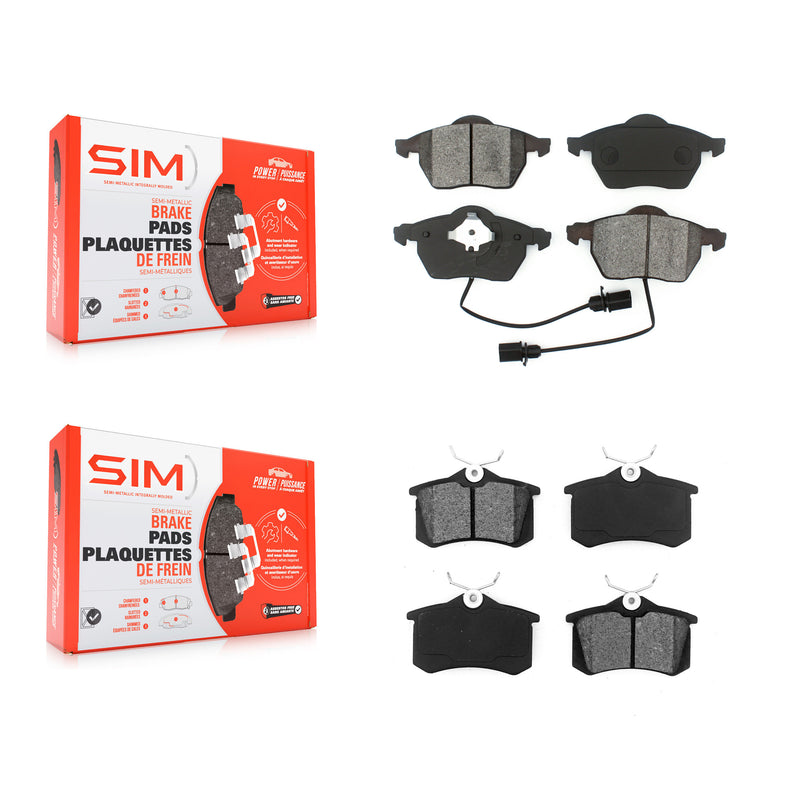 SIM KSM-100365 Disc Brake Pad for 1999-2005 Audi A4, Audi A6 and More - Front and Rear