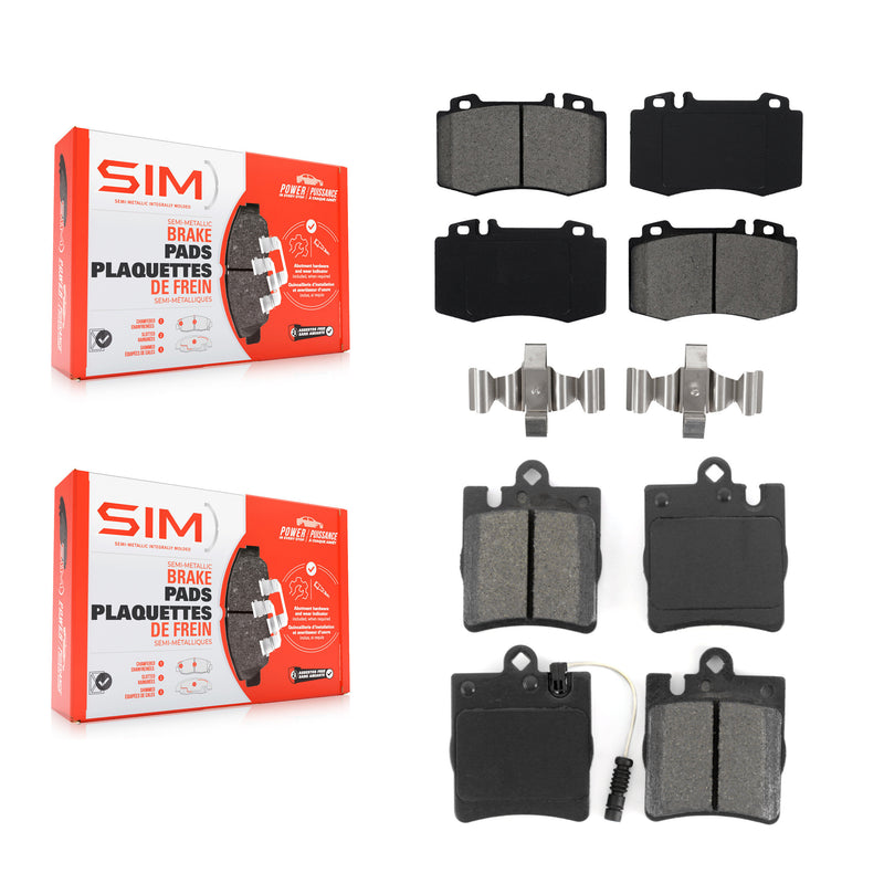 SIM KSM-100368 Disc Brake Pad for 2003-2007 Mercedes-Benz C350, Mercedes-Benz SLK350 and More - Front and Rear