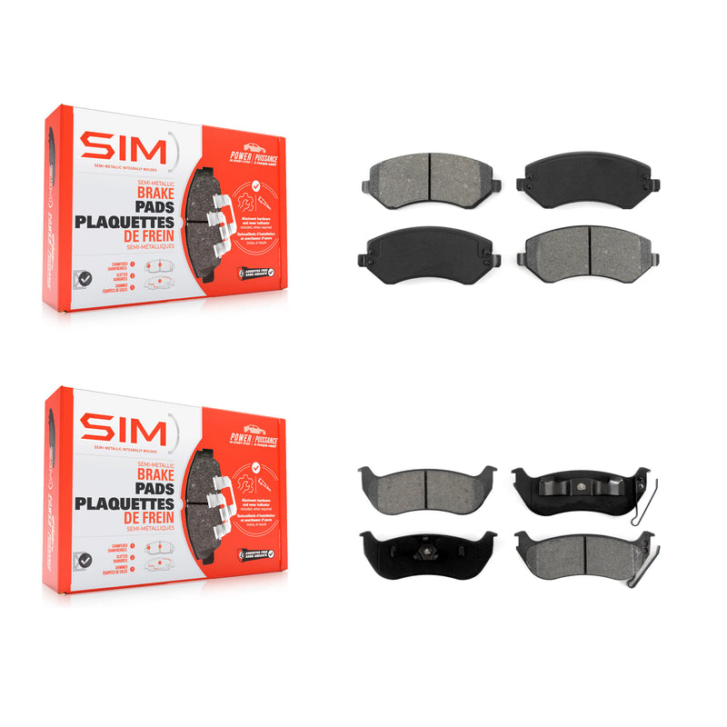 SIM KSM-100377 Disc Brake Pad for 2003-2007 Jeep Liberty - Front and Rear