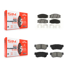 SIM KSM-100379 Disc Brake Pad for 2001-2006 Kia Amanti, Hyundai XG350 and More - Front and Rear