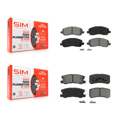 SIM KSM-100384 Disc Brake Pad for 2007-2017 Mitsubishi Lancer, Chrysler 200 and More - Front and Rear