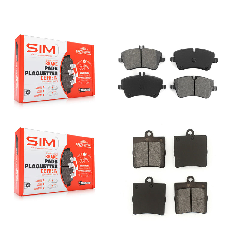 SIM KSM-100387 Disc Brake Pad for 2001-2011 Mercedes-Benz SLK300, Mercedes-Benz C230 and More - Front and Rear