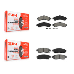 SIM KSM-100389 Disc Brake Pad for 2002-2006 Isuzu Ascender, Saab 9-7x and More - Front and Rear