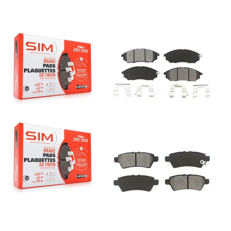 SIM KSM-100392 Disc Brake Pad for 2008-2012 Nissan Pathfinder - Front and Rear
