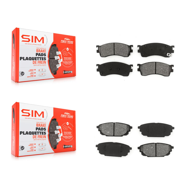 SIM KSM-100395 Disc Brake Pad for 2001-2003 Mazda Protege, Mazda Protege5 - Front and Rear