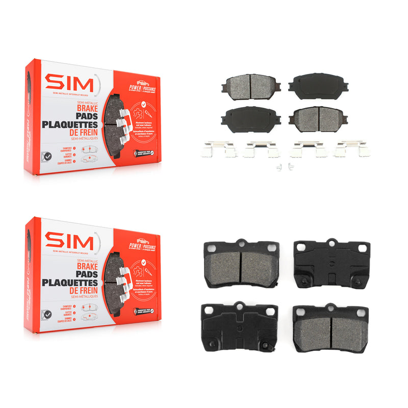 SIM KSM-100400 Disc Brake Pad for 2006-2013 Lexus IS250, Lexus GS300 - Front and Rear