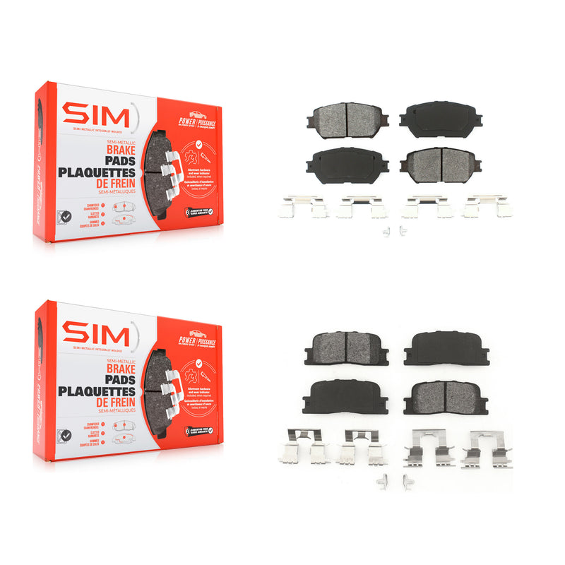 SIM KSM-100403 Disc Brake Pad for 2002-2006 Toyota Camry - Front and Rear