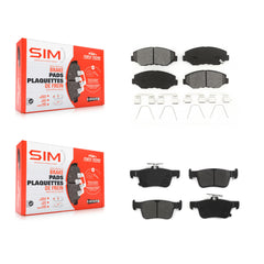 SIM KSM-100407 Disc Brake Pad for 2016-2021 Honda Civic - Front and Rear
