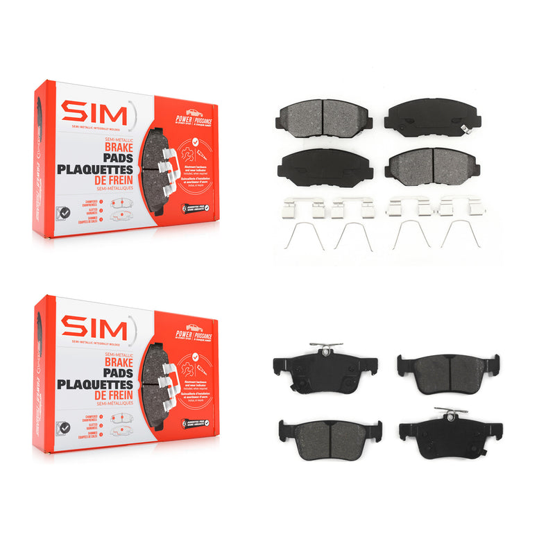 SIM KSM-100407 Disc Brake Pad for 2016-2021 Honda Civic - Front and Rear