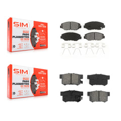 SIM KSM-100408 Disc Brake Pad for 2002-2015 Honda Civic, Acura ILX and More - Front and Rear