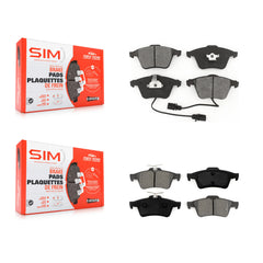SIM KSM-100413 Disc Brake Pad for 2004-2013 Mazda 3, Volvo C70 and More - Front and Rear