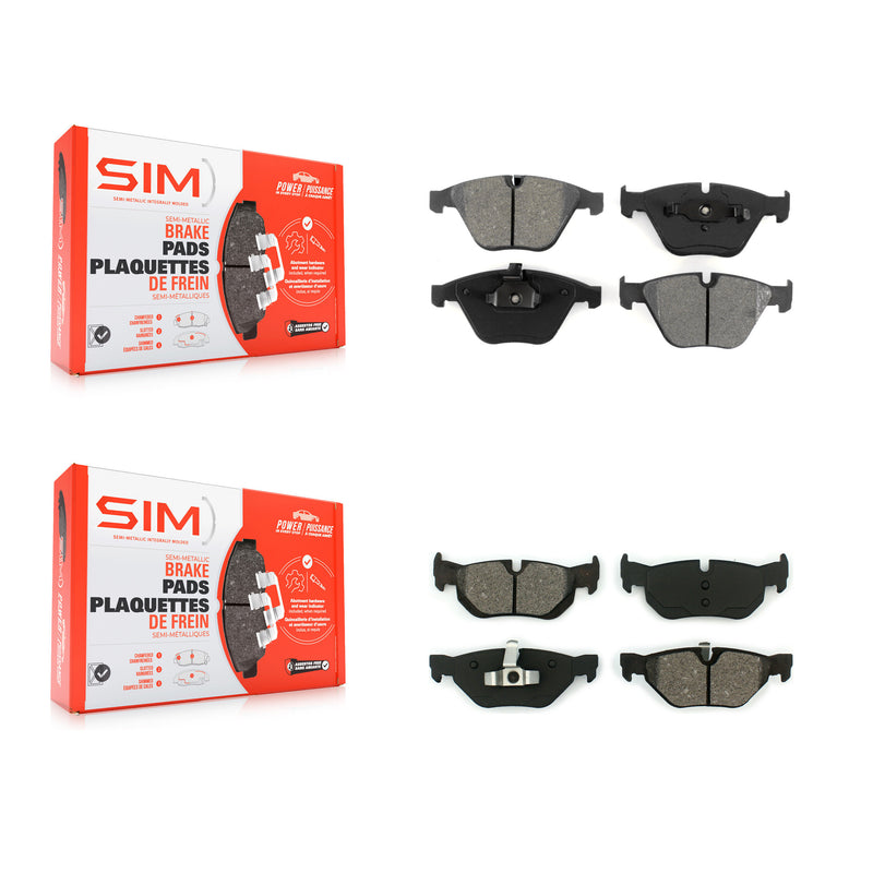 SIM KSM-100416 Disc Brake Pad for 2007-2015 BMW 328i, BMW X1 and More - Front and Rear