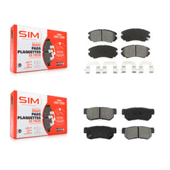 SIM KSM-100422 Disc Brake Pad for 2003-2010 Hyundai Elantra, Hyundai Azera and More - Front and Rear