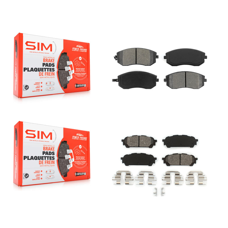 SIM KSM-100423 Disc Brake Pad for 2003-2008 Subaru Impreza, Saab 9-2X, Subaru Forester - Front and Rear