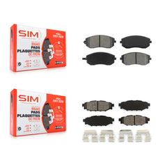 SIM KSM-100424 Disc Brake Pad for 2005-2013 Subaru WRX, Subaru Legacy and More - Front and Rear