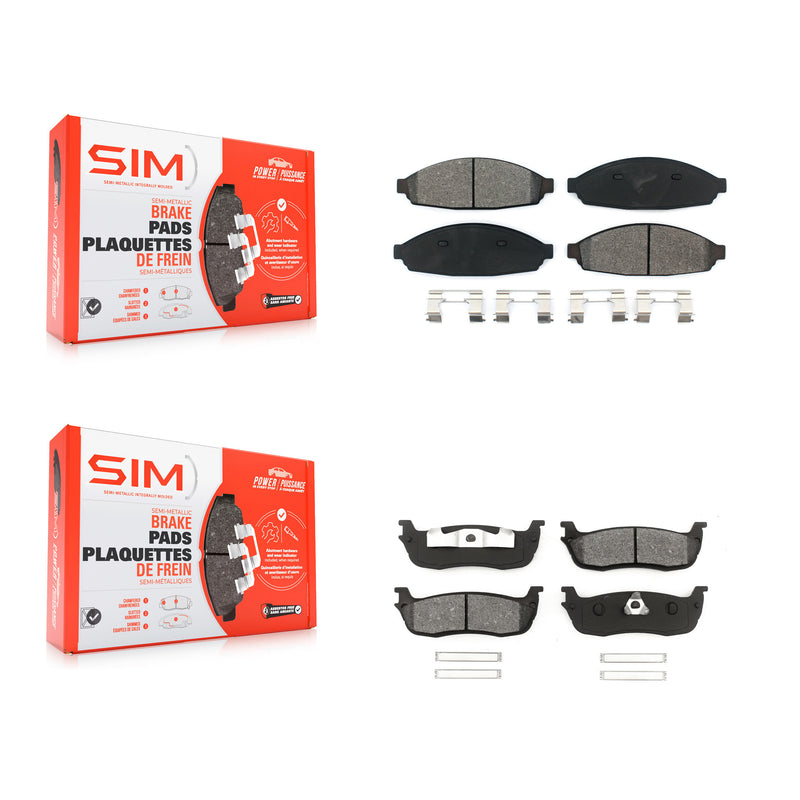 SIM KSM-100426 Disc Brake Pad for 2003-2010 Lincoln Town Car - Front and Rear