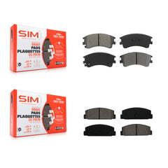 SIM KSM-100439 Disc Brake Pad for 2003-2005 Mazda 6 - Front and Rear