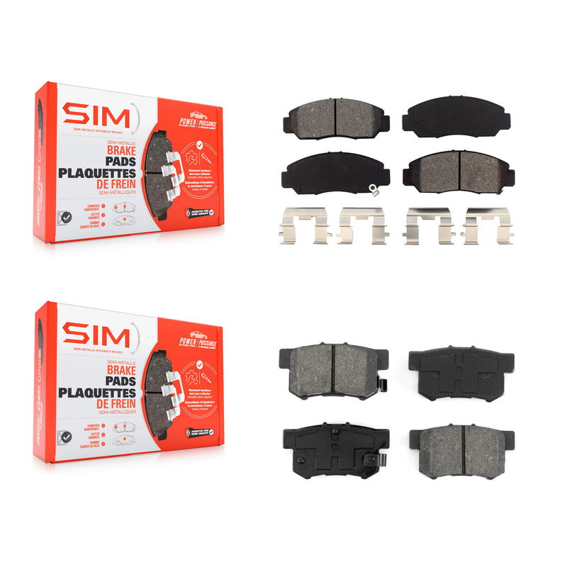 SIM KSM-100440 Disc Brake Pad for 2003-2011 Acura CSX, Honda Accord - Front and Rear