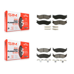 SIM KSM-100444 Disc Brake Pad for 2003-2006 Dodge Ram 1500, Dodge Durango, Dodge Ram 1500 Van - Front and Rear