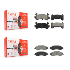 SIM KSM-100449 Disc Brake Pad for 2003 Chevrolet S10, GMC Sonoma - Front and Rear