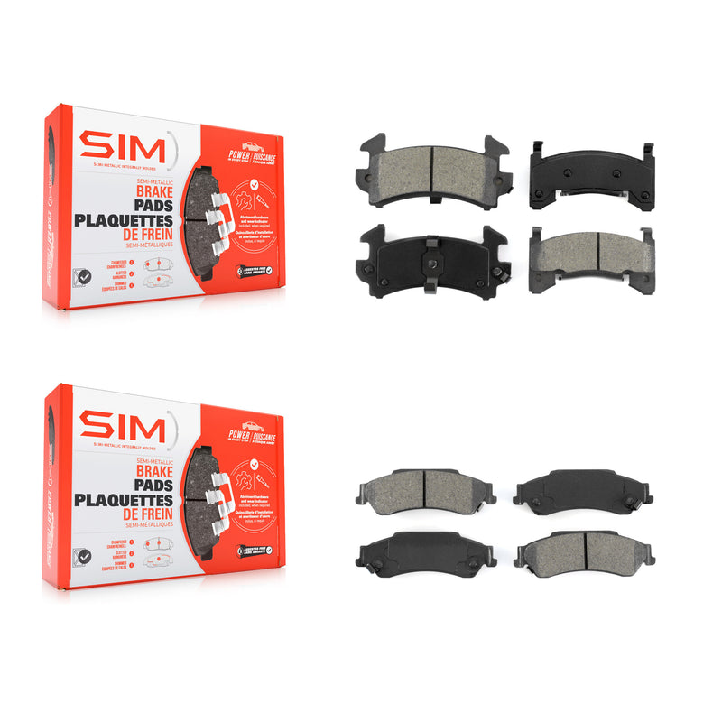 SIM KSM-100449 Disc Brake Pad for 2003 Chevrolet S10, GMC Sonoma - Front and Rear