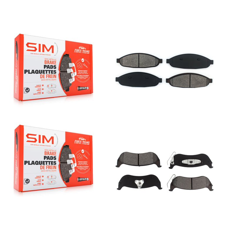 SIM KSM-100450 Disc Brake Pad for 2004-2008 Chrysler Pacifica - Front and Rear