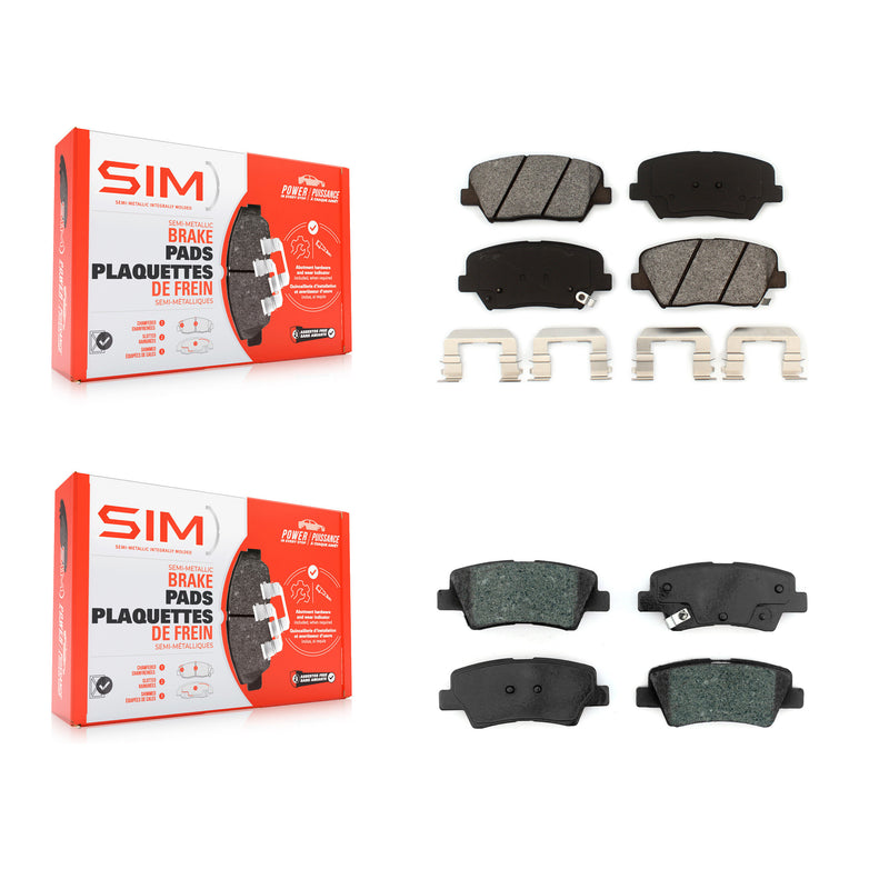 SIM KSM-100455 Disc Brake Pad for 2014-2017 Kia Rondo - Front and Rear