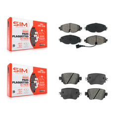 SIM KSM-100467 Disc Brake Pad for 2015-2022 Volkswagen Golf, Volkswagen Passat and More - Front and Rear