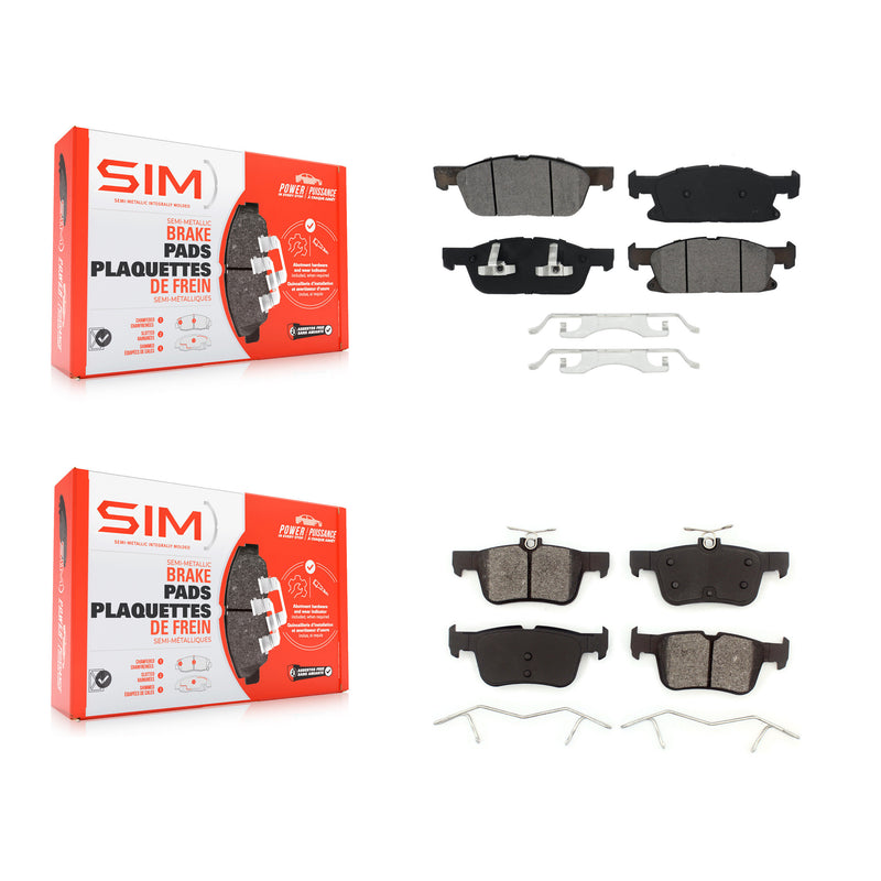SIM KSM-100470 Disc Brake Pad for 2015-2023 Ford Edge, Lincoln Nautilus, Lincoln MKX - Front and Rear