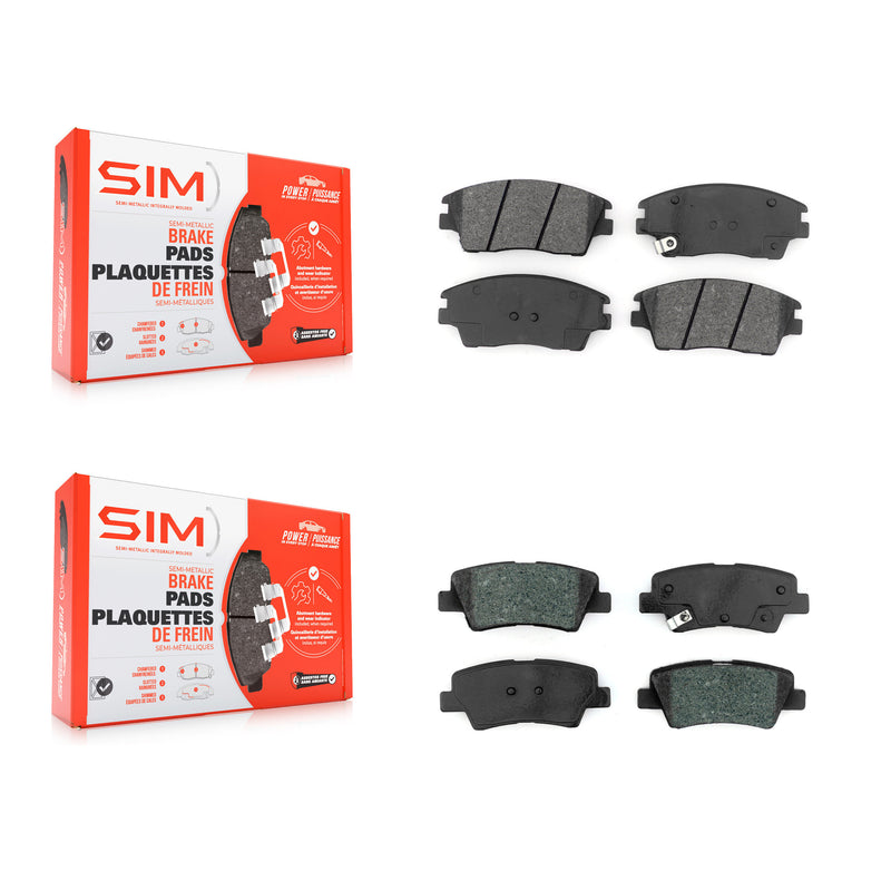 SIM KSM-100471 Disc Brake Pad for 2017-2020 Hyundai Elantra - Front and Rear