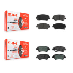 SIM KSM-100473 Disc Brake Pad for 2017-2022 Hyundai Elantra, Hyundai Ioniq, Kia Niro - Front and Rear